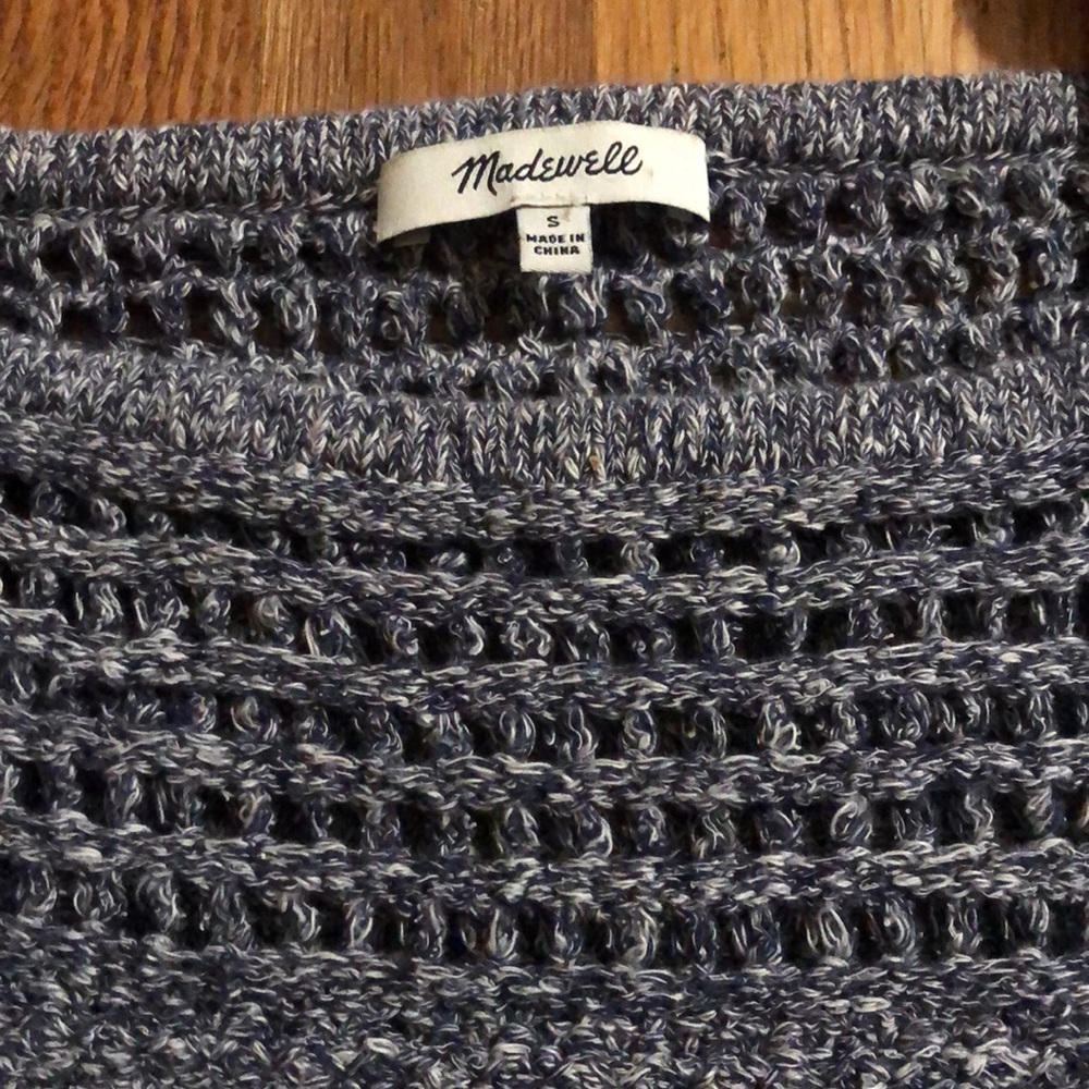Madewell Womens Ruffled Crochet Sweater Tank- Small - Picture 3 of 6